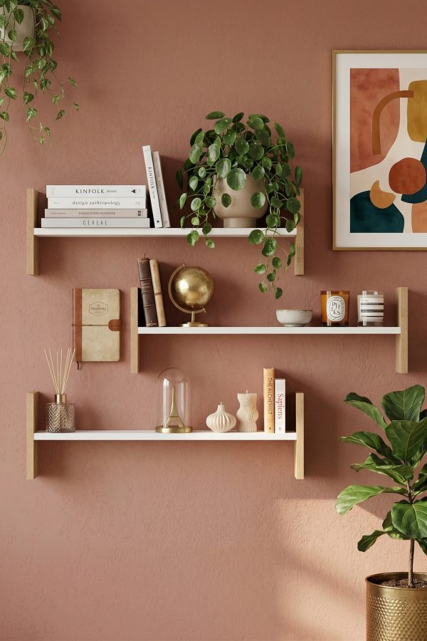 Shelf 23 Duvar Rafı Sepet-Beyaz WL23-SW