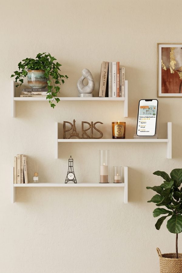 Shelf 23 Duvar Rafı Beyaz WL23-W