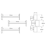 Shelf 23 Duvar Rafı Beyaz WL23-W
