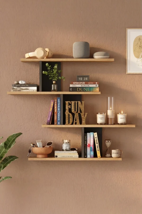 Shelf 24 Duvar Rafı Sepet-Antrasit WL24-SA
