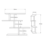 Shelf 24 Duvar Rafı Sepet-Beyaz WL24-SW