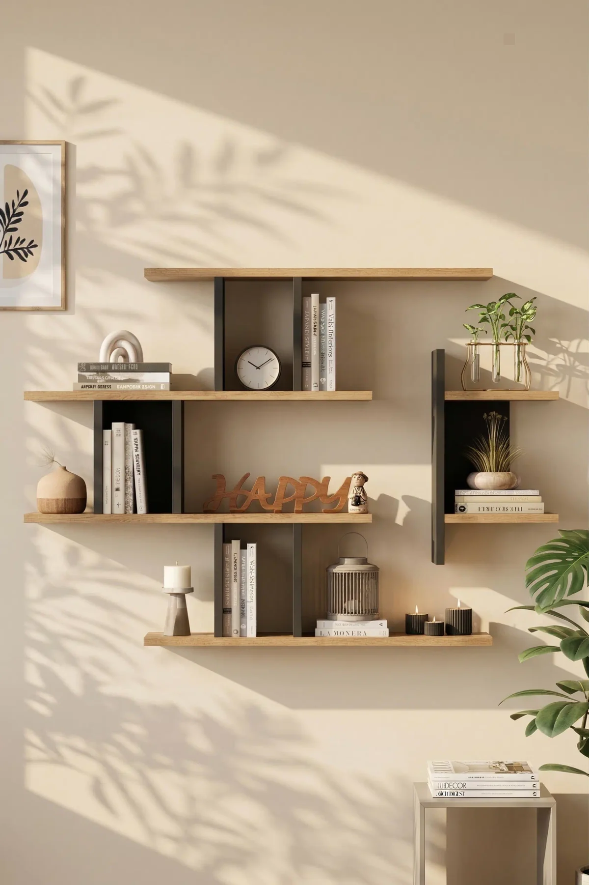 Shelf 25 Duvar Rafı Sepet-Antrasit WL25-SA