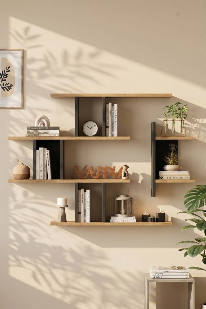 Shelf 25 Duvar Rafı Sepet-Antrasit WL25-SA