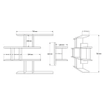 Shelf 25 Duvar Rafı Sepet-Beyaz WL25-SW