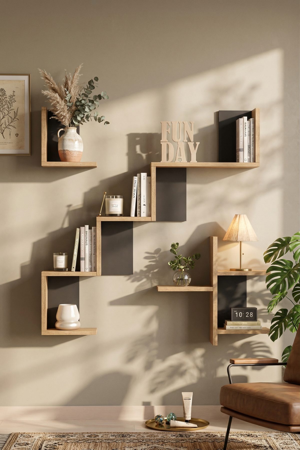 WL27-SA-1X Shelf 27 Duvar Rafı Sepet-Antrasit WL27-SA