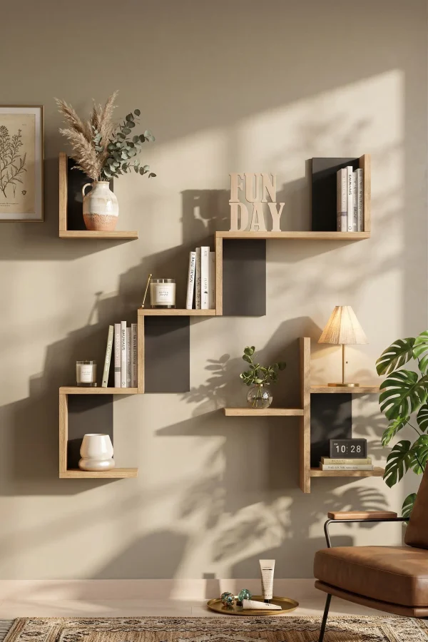 Shelf 27 Duvar Rafı Sepet-Antrasit WL27-SA