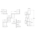 Shelf 27 Duvar Rafı Sepet-Beyaz WL27-SW
