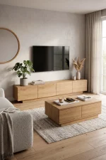 Yoda 200cm Tv Ünitesi Orta Sehpa 2'Li Set Sepet YD26-S